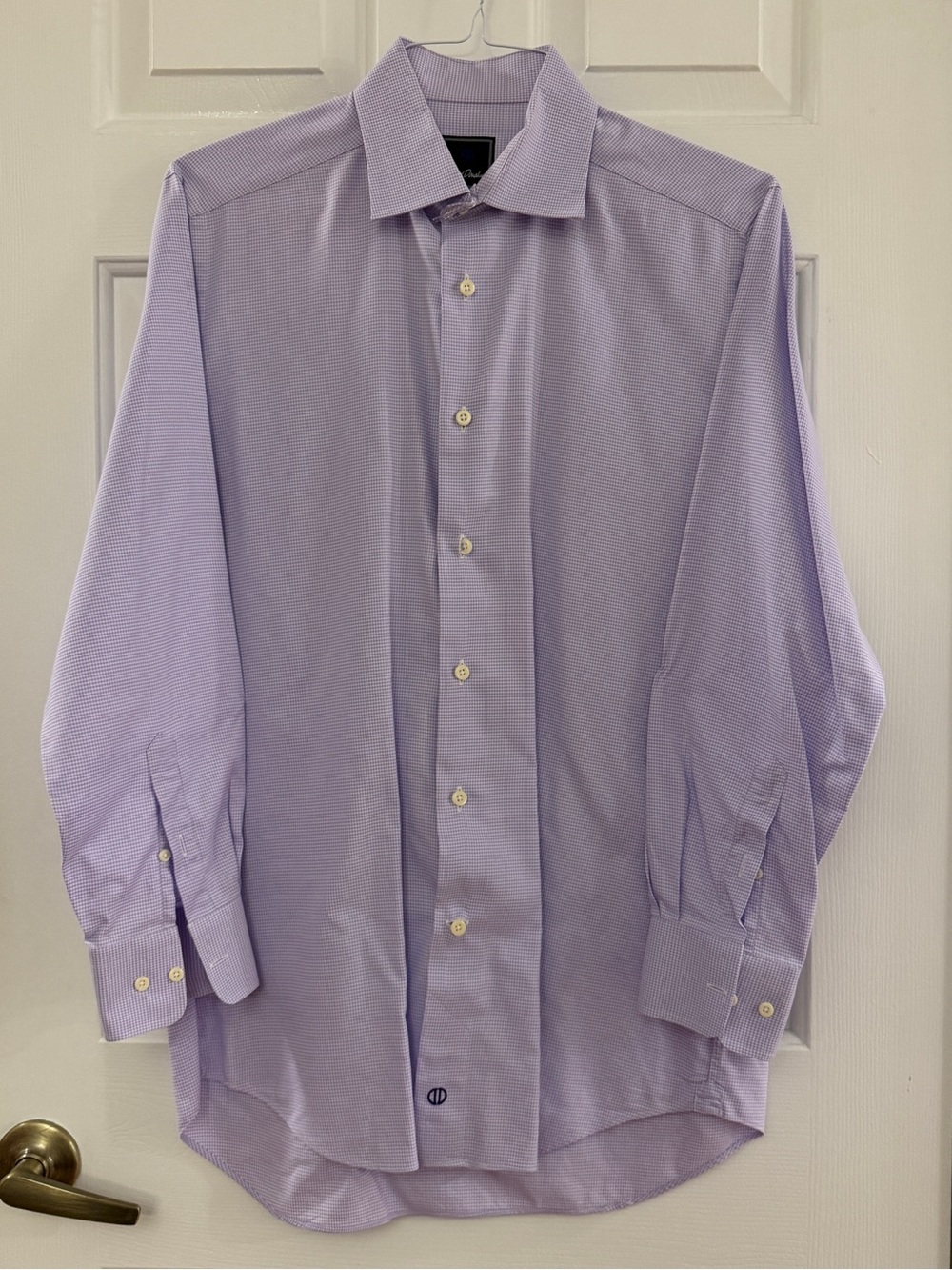 David Donahue Men's Lavender Dress Shirt - Classic Fit